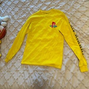 Playstation medium yellow long sleeve top
